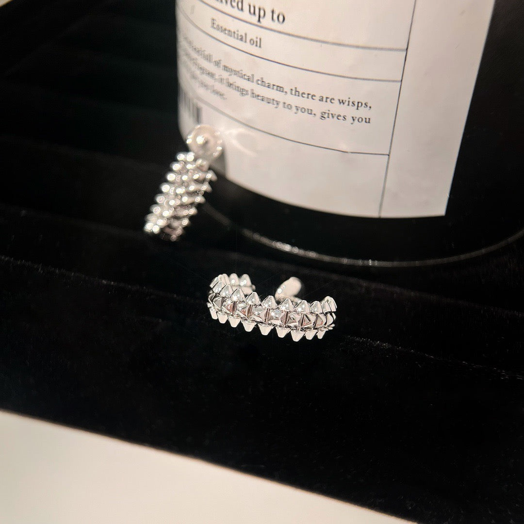 [Perla Lux]CLASH SMALL HOOP EARRINGS