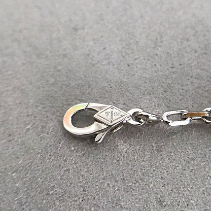 [Perla Lux]CLOVER 5 MOTIF ONYXS DIAMOND BRACELET SILVER