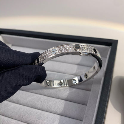 [Perla Lux]LOVE BRACELET 6.1MM DIAMOND-PAVED CERAMIC