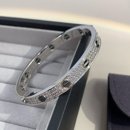 [Perla Lux]LOVE BRACELET 6.1MM DIAMOND-PAVED CERAMIC