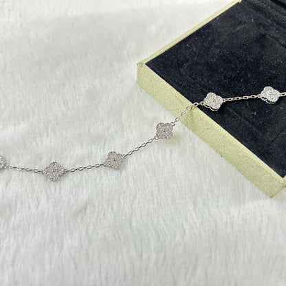[Perla Lux]CLOVER 6 MOTIF DIAMOND BRACELET