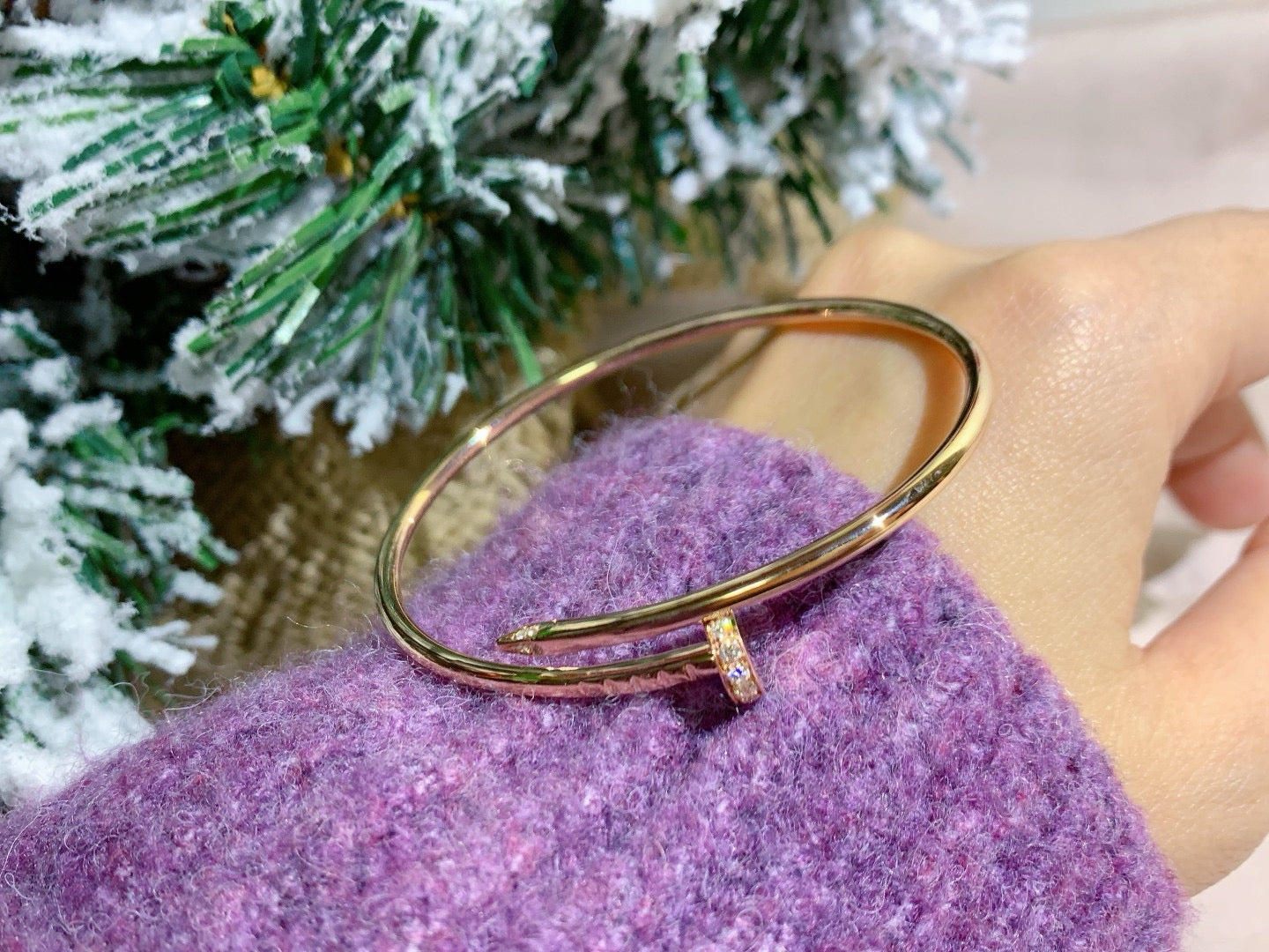 [Perla Lux]JUSTE BRACELET 2.5MM DIAMONDS