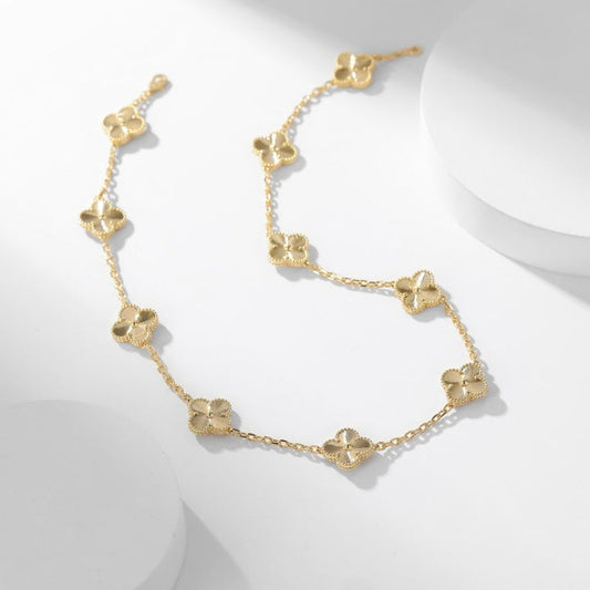 [Perla Lux]CLOVERS THE 10-MOTIFS LASER NECKLACE