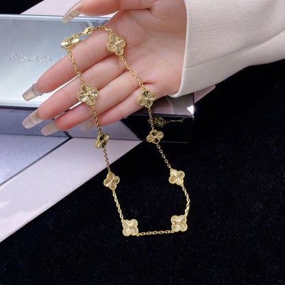 [Perla Lux]CLOVERS THE 10-MOTIFS LASER NECKLACE