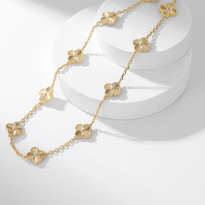 [Perla Lux]CLOVERS THE 10-MOTIFS LASER NECKLACE