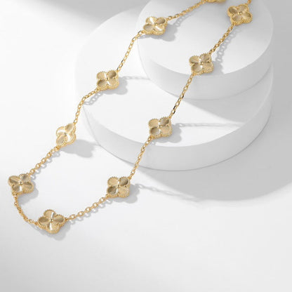 [Perla Lux]CLOVERS THE 10-MOTIFS LASER NECKLACE