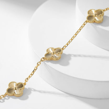 [Perla Lux]CLOVERS THE 10-MOTIFS LASER NECKLACE