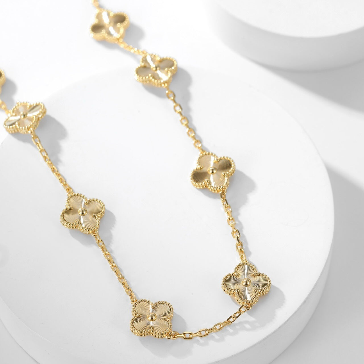 [Perla Lux]CLOVERS THE 10-MOTIFS LASER NECKLACE