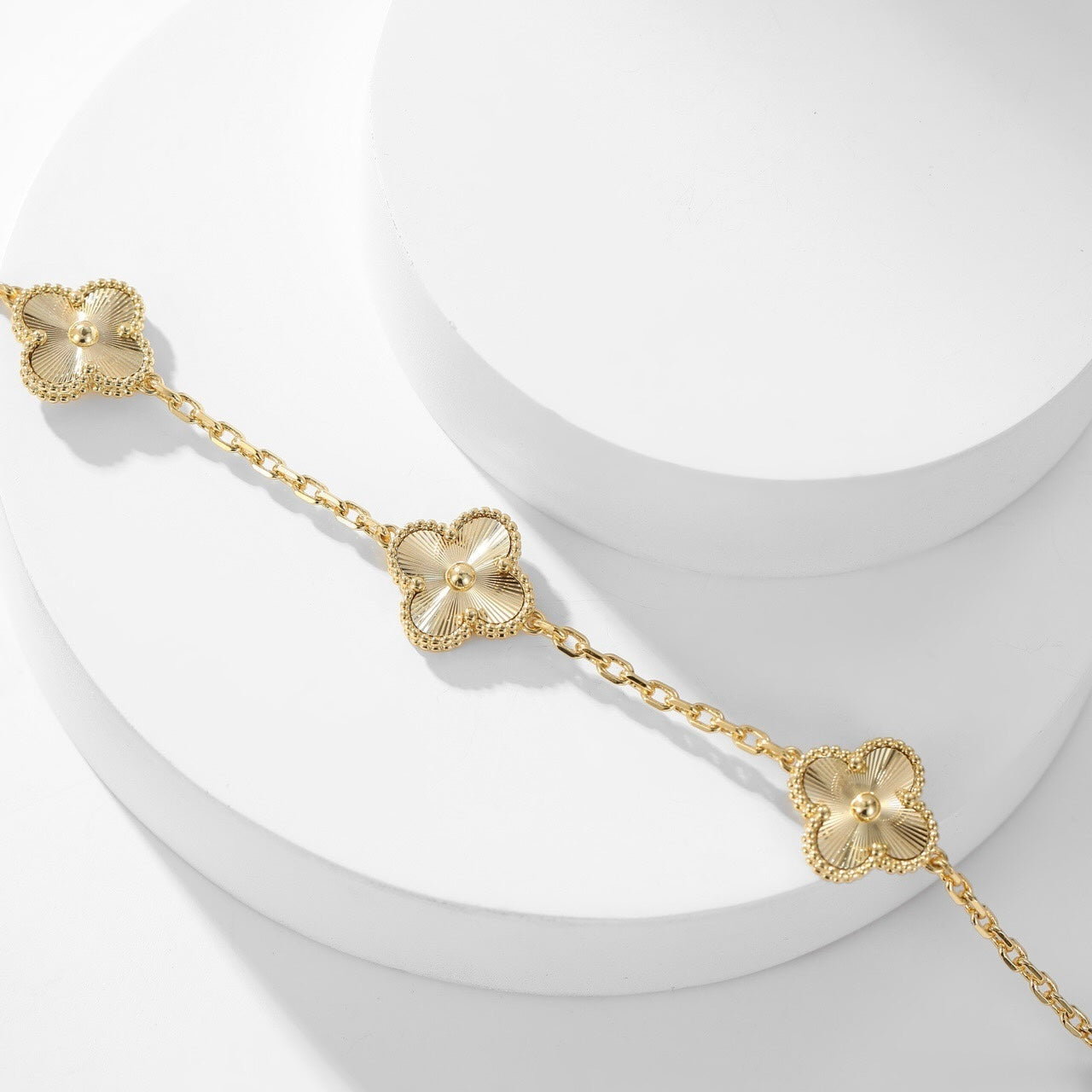 [Perla Lux]CLOVERS THE 10-MOTIFS LASER NECKLACE