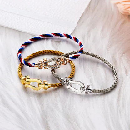 [Perla Lux]FORCE LARGE HORSESHOE NO DIAMOND BRACELET GOLD