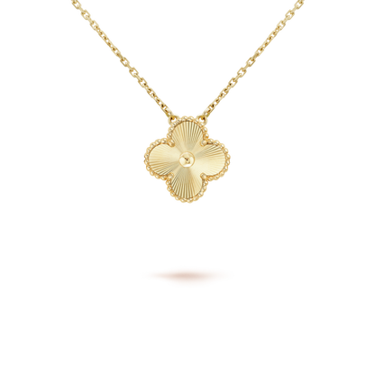 [Perla Lux]CLOVER 15MM LASER NECKLACE