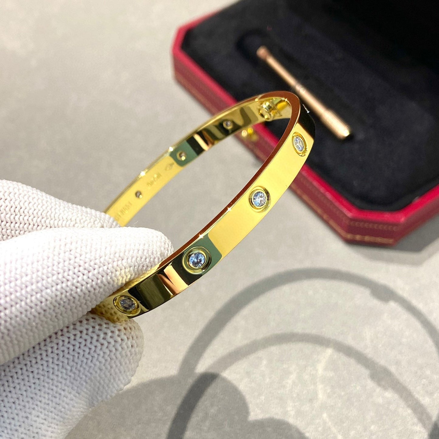 [Perla Lux]LOVE BRACELET 6.1MM 10 DIAMONDS