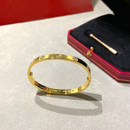 [Perla Lux]LOVE BRACELET 6.1MM 10 DIAMONDS