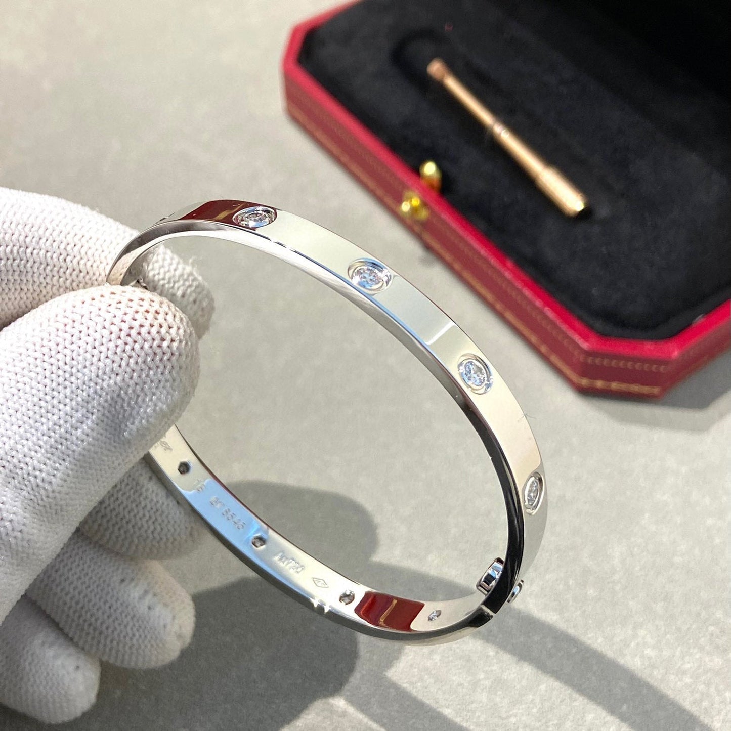 [Perla Lux]LOVE BRACELET 6.1MM 10 DIAMONDS