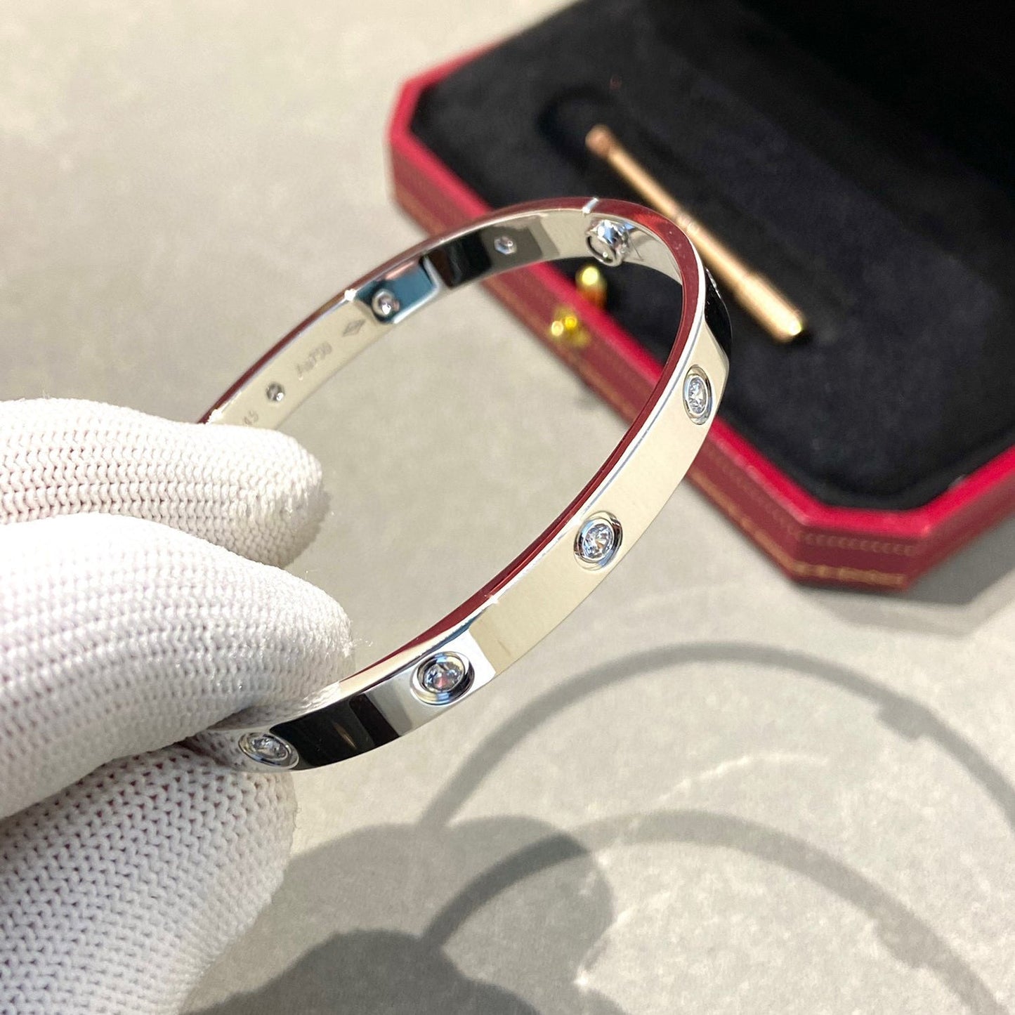 [Perla Lux]LOVE BRACELET 6.1MM 10 DIAMONDS