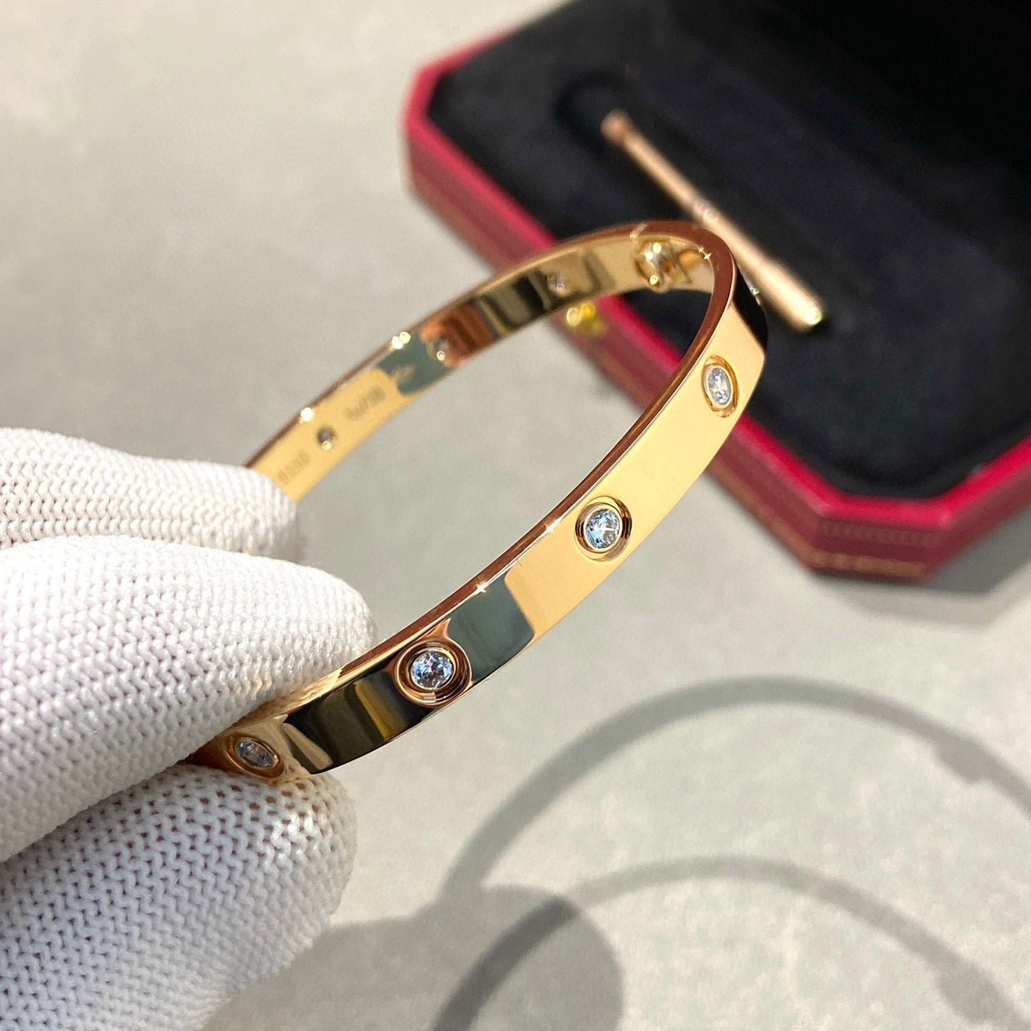 [Perla Lux]LOVE BRACELET 6.1MM 10 DIAMONDS