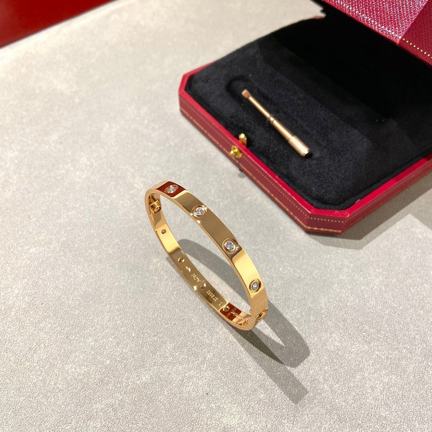 [Perla Lux]LOVE BRACELET 6.1MM 10 DIAMONDS