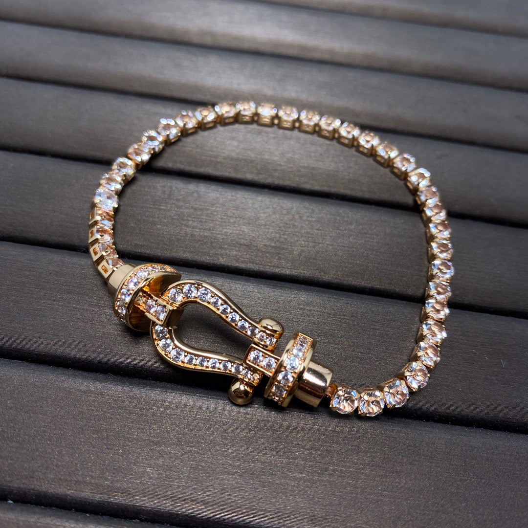 [Perla Lux]FORCE  HORSESHOE  DIAMOND TENNIS BRACELET