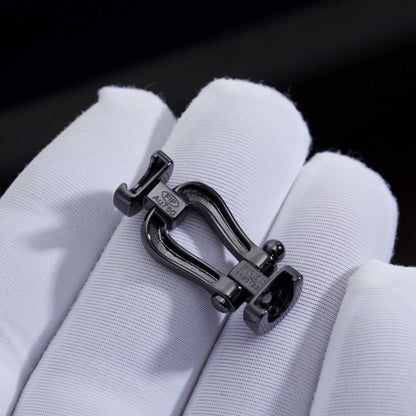 [Perla Lux]FORCE LARGE SERIES HORSESHOE BLACK SAMURAI BRACELET