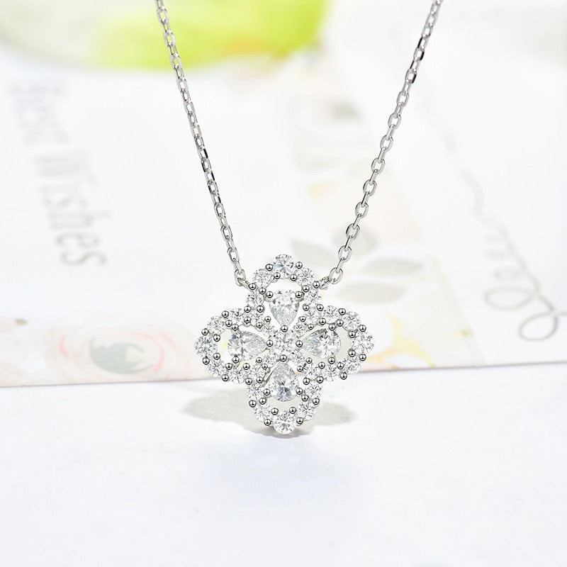 [Perla Lux]LOOP NECKLACE FULL MOTIF DIAMOND 16MM MULTIPLE COLORS