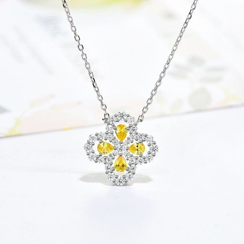 [Perla Lux]LOOP NECKLACE FULL MOTIF DIAMOND 16MM MULTIPLE COLORS