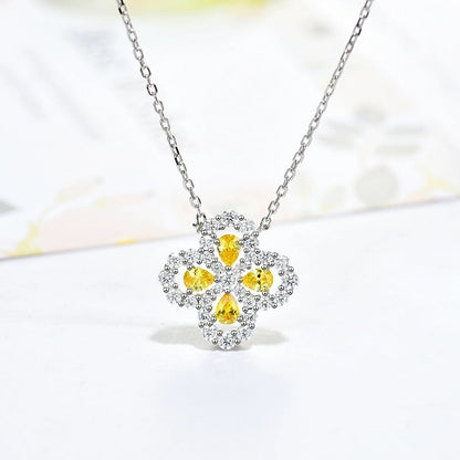 [Perla Lux]LOOP NECKLACE FULL MOTIF DIAMOND 16MM MULTIPLE COLORS