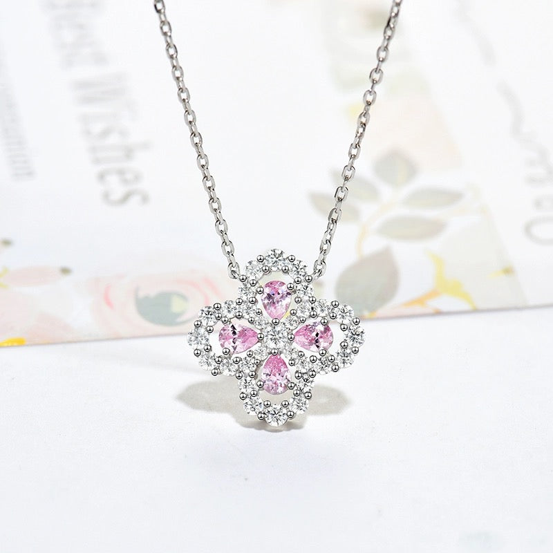 [Perla Lux]LOOP NECKLACE FULL MOTIF DIAMOND 16MM MULTIPLE COLORS