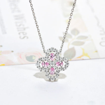 [Perla Lux]LOOP NECKLACE FULL MOTIF DIAMOND 16MM MULTIPLE COLORS