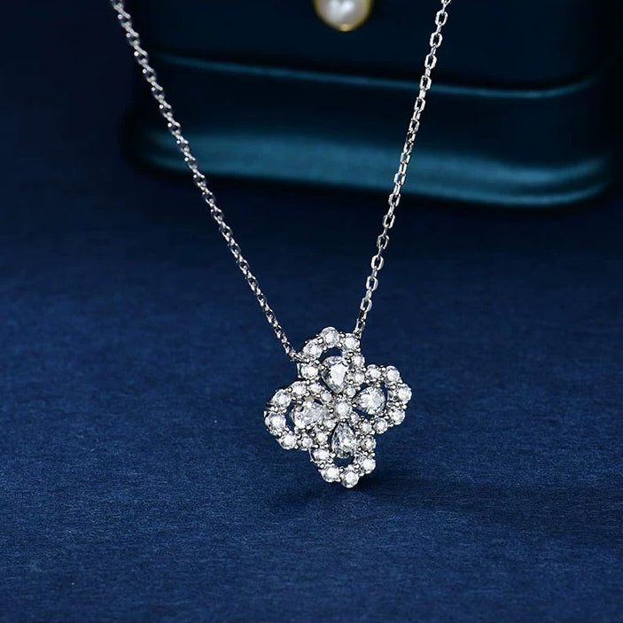 [Perla Lux]LOOP NECKLACE FULL MOTIF DIAMOND 16MM MULTIPLE COLORS
