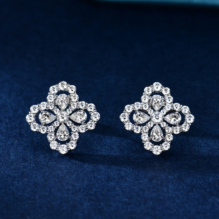 [Perla Lux]LOOP EARRINGS FULL MOTIF DIAMOND 16MM