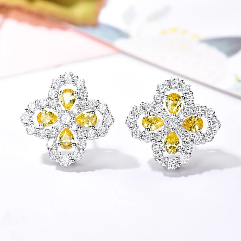 [Perla Lux]LOOP EARRINGS FULL MOTIF DIAMOND 16MM