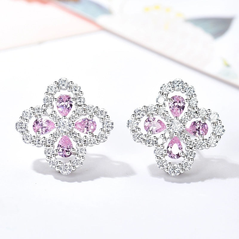 [Perla Lux]LOOP EARRINGS FULL MOTIF DIAMOND 16MM