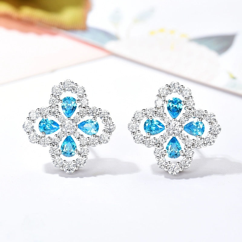 [Perla Lux]LOOP EARRINGS FULL MOTIF DIAMOND 16MM
