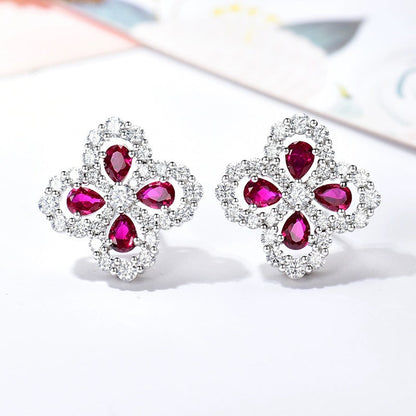 [Perla Lux]LOOP EARRINGS FULL MOTIF DIAMOND 16MM