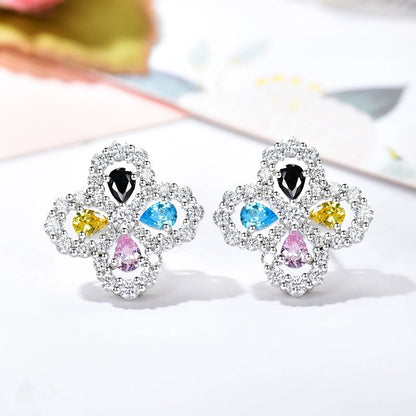 [Perla Lux]LOOP EARRINGS FULL MOTIF DIAMOND 16MM