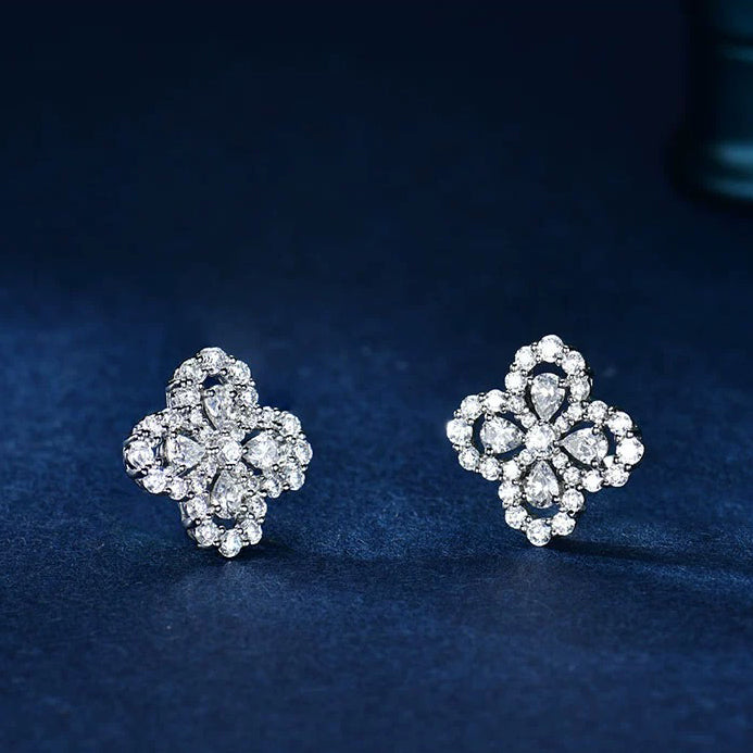 [Perla Lux]LOOP EARRINGS FULL MOTIF DIAMOND 16MM