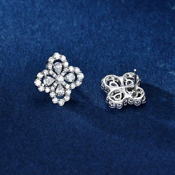 [Perla Lux]LOOP EARRINGS FULL MOTIF DIAMOND 16MM