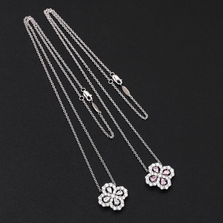 [Perla Lux]LOOP NECKLACE FULL MOTIF DIAMOND 16MM MULTIPLE COLORS