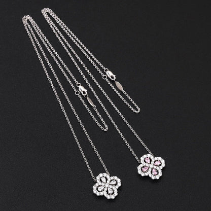 [Perla Lux]LOOP NECKLACE FULL MOTIF DIAMOND 16MM MULTIPLE COLORS