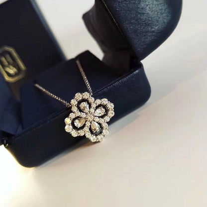 [Perla Lux]LOOP NECKLACE FULL MOTIF DIAMOND 16MM MULTIPLE COLORS