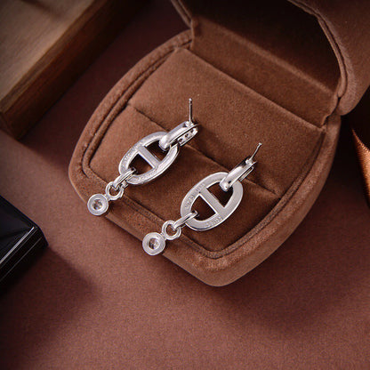 [Perla Lux]HM CHAINE DIAMOND EARRINGS