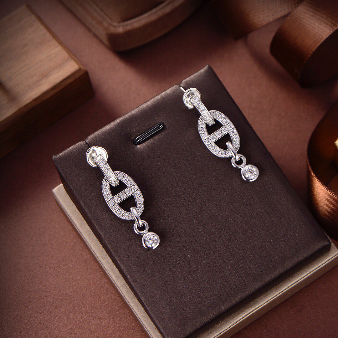 [Perla Lux]HM CHAINE DIAMOND EARRINGS