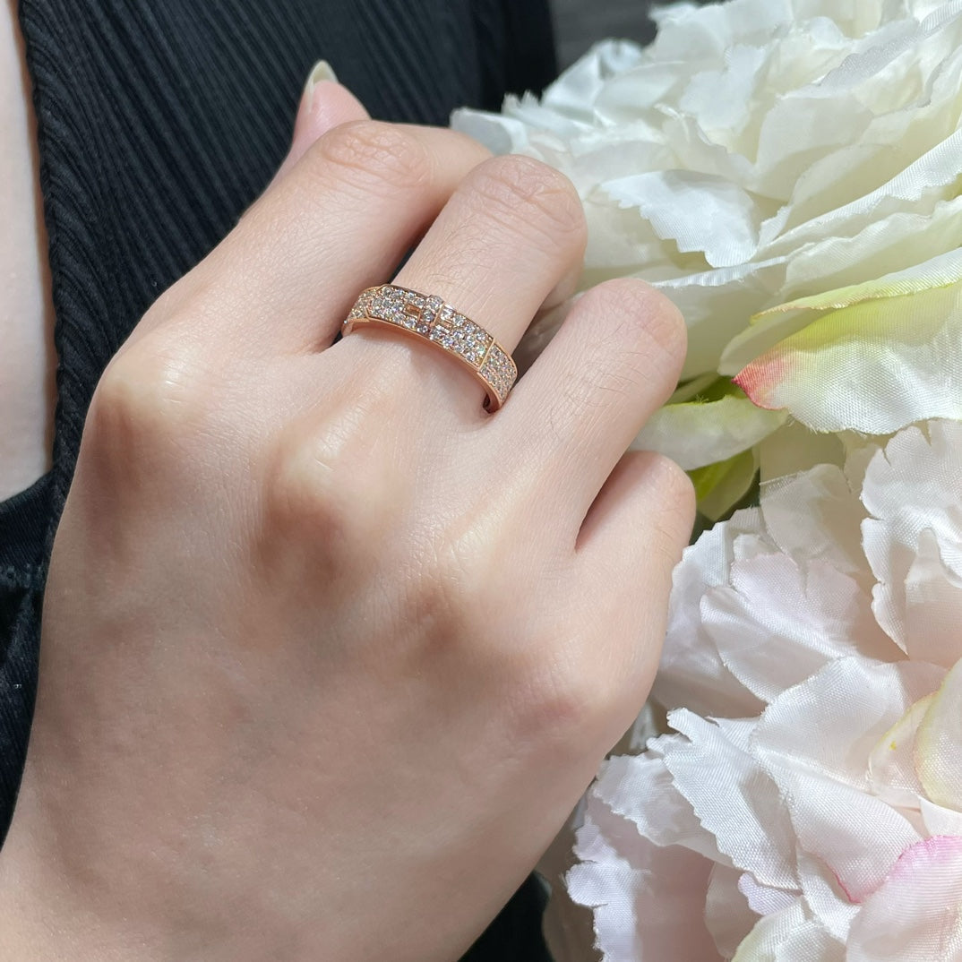 [Perla Lux]KELLY PINK GOLD DIAMOND RING