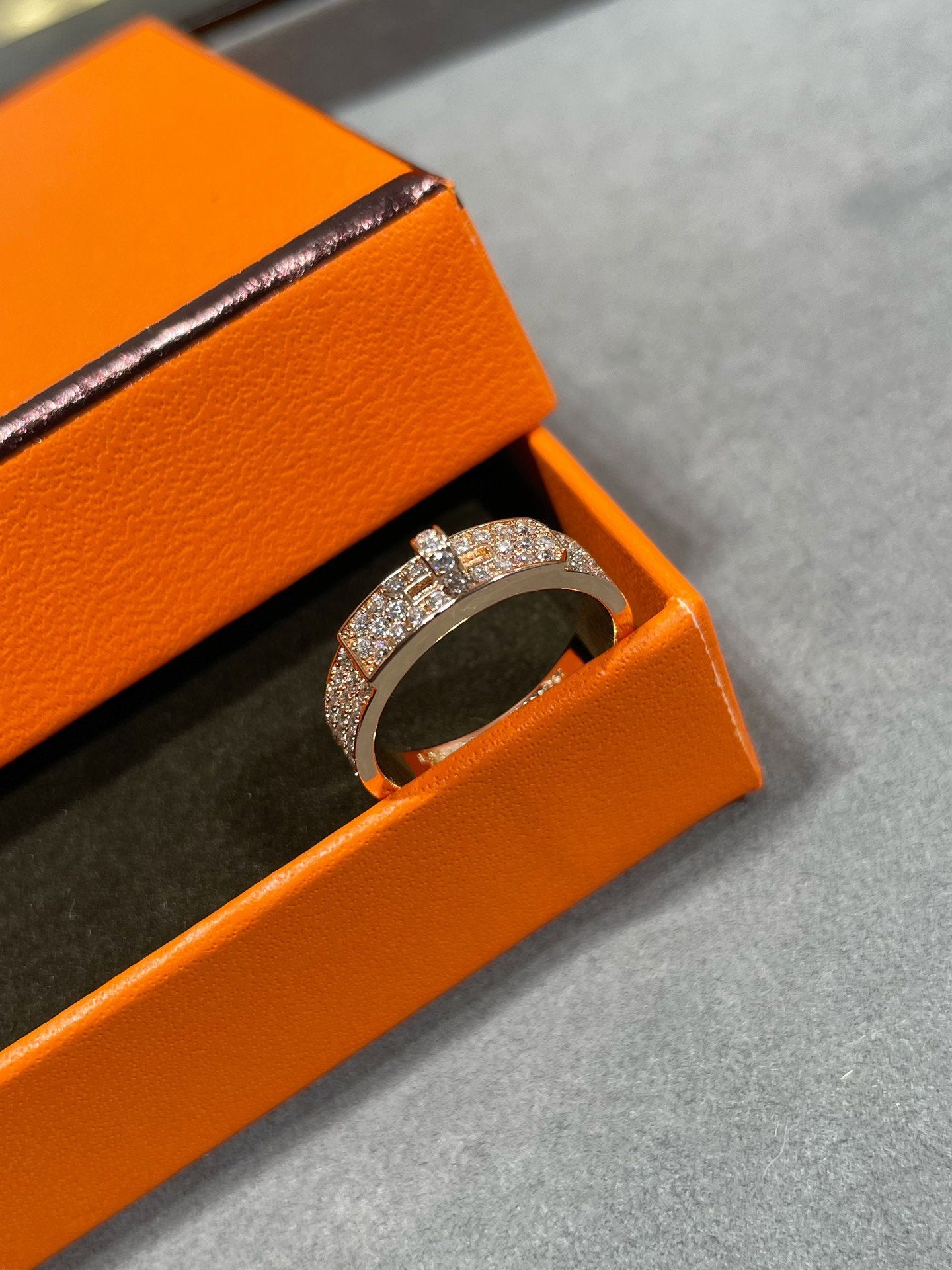 [Perla Lux]KELLY PINK GOLD DIAMOND RING