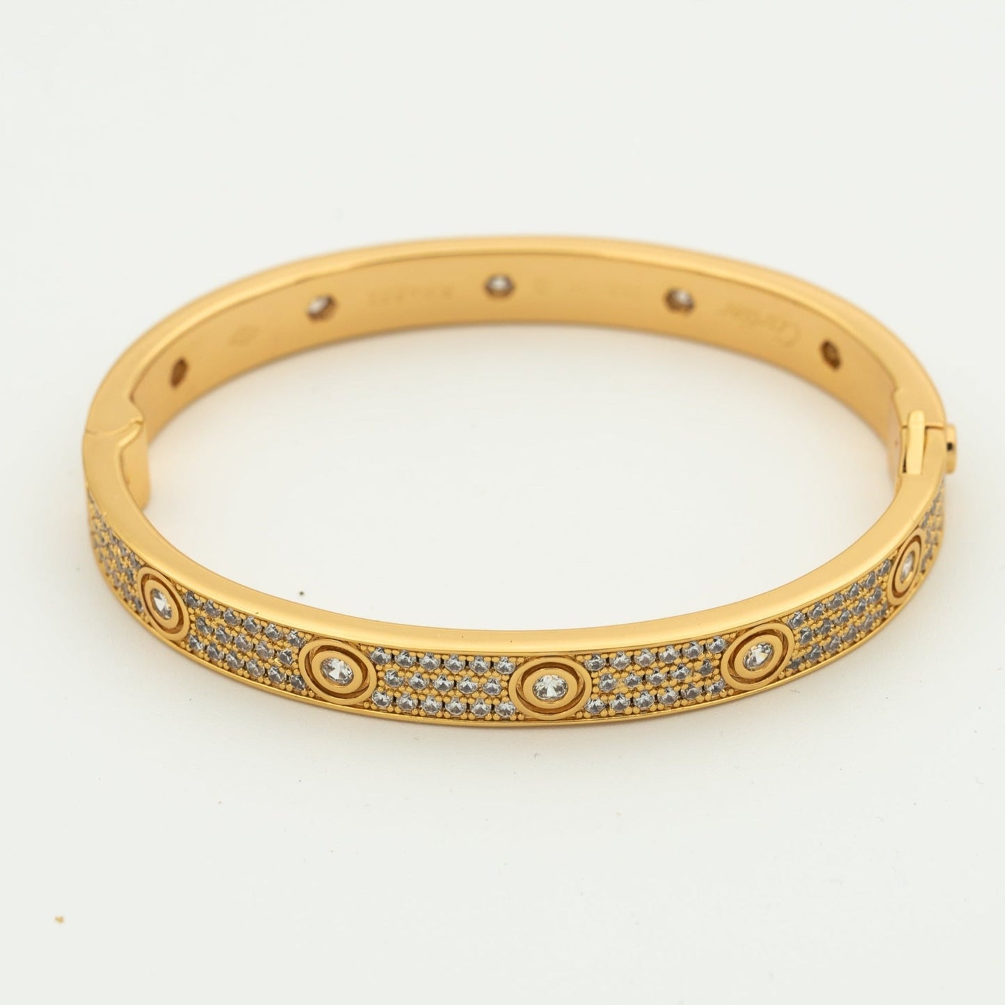 [Perla Lux]LOVE BRACELET 6.1MM DIAMOND-PAVED 10 BIG DIAMONDS