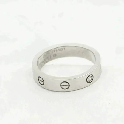 [Perla Lux]LOVE RING 4MM 1 DIAMOND SILVER