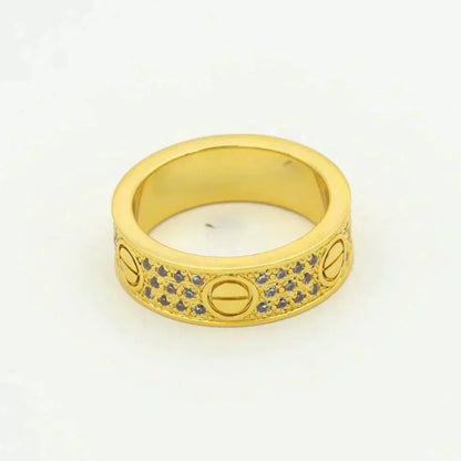 [Perla Lux]LOVE RING 5.5MM DIAMONDS PAVED