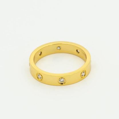 [Perla Lux]LOVE RING 3.6MM 8 DIAMONDS