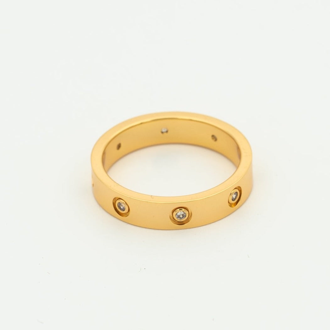 [Perla Lux]LOVE RING 3.6MM 8 DIAMONDS