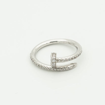 [Perla Lux]JUSTE RING 1.8MM SILVER DIAMONDS